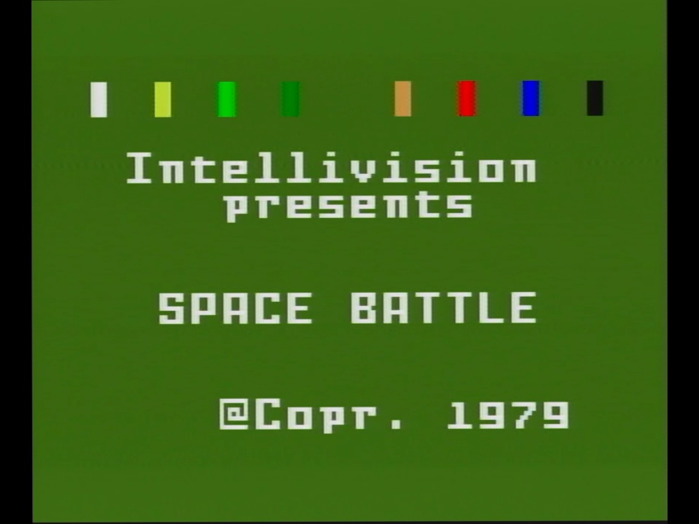 Title Screen of Space Battle for Intellivision